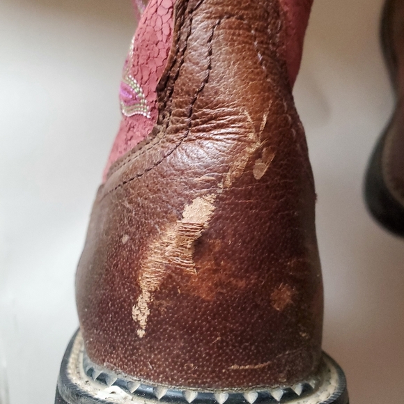 ARIAT FATBABY 7B. LEATHER WESTERN WOMEN BOOT. - Picture 6 of 12